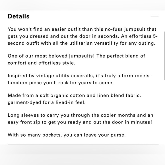 Outerknown Station Jumpsuit Black Size XS - Picture 14 of 14